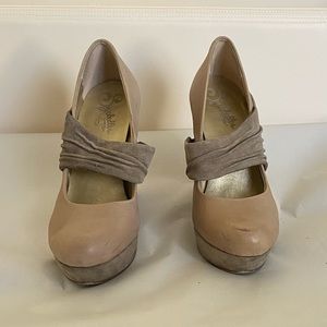 Anthropologie Seychelles wedge heel